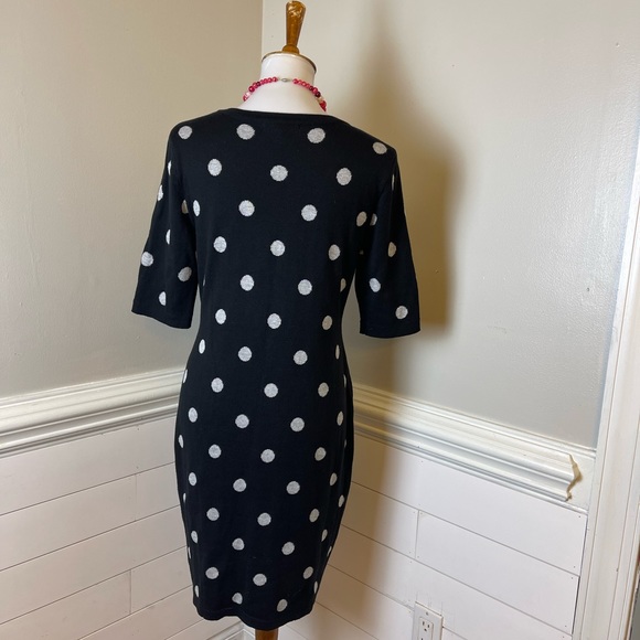 41 Hawthorn Polka Dot Sweater Dress L FREE SHIP - Picture 3 of 5